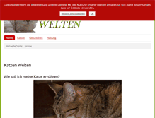 Tablet Screenshot of katzen-welten.de